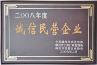 2008年度诚信文明企业-兰博